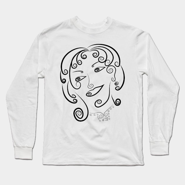 woman Long Sleeve T-Shirt by idirshop